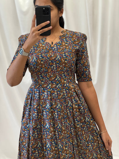 Kalamkari Cotton Umbrella Kurti