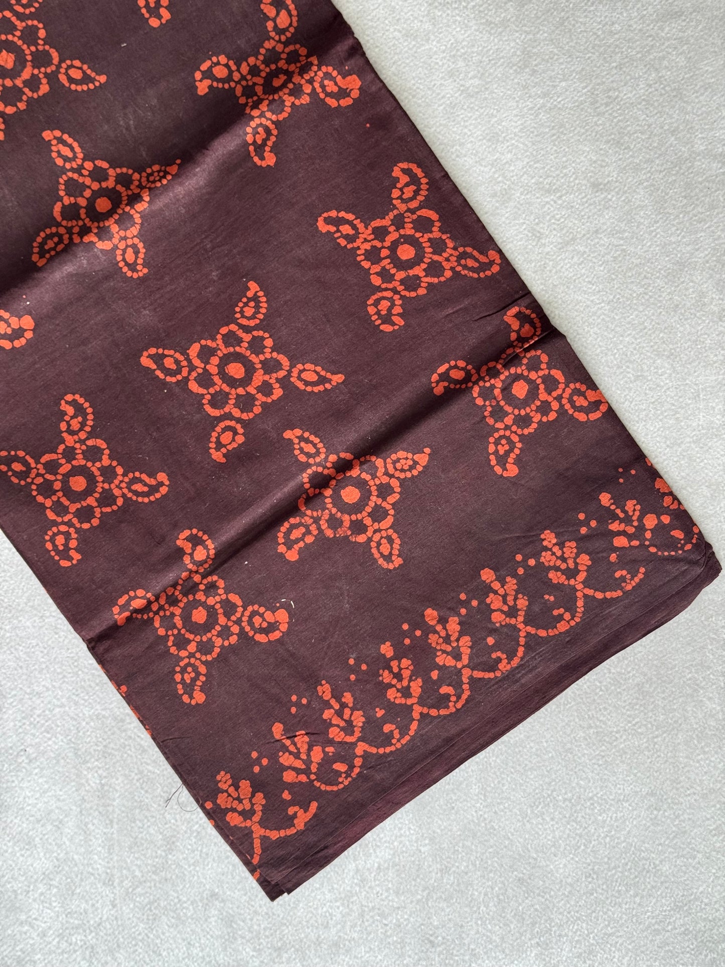 Block Printed Sungudi Saree