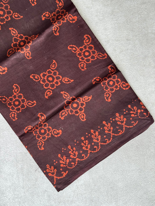 Block Printed Sungudi Saree