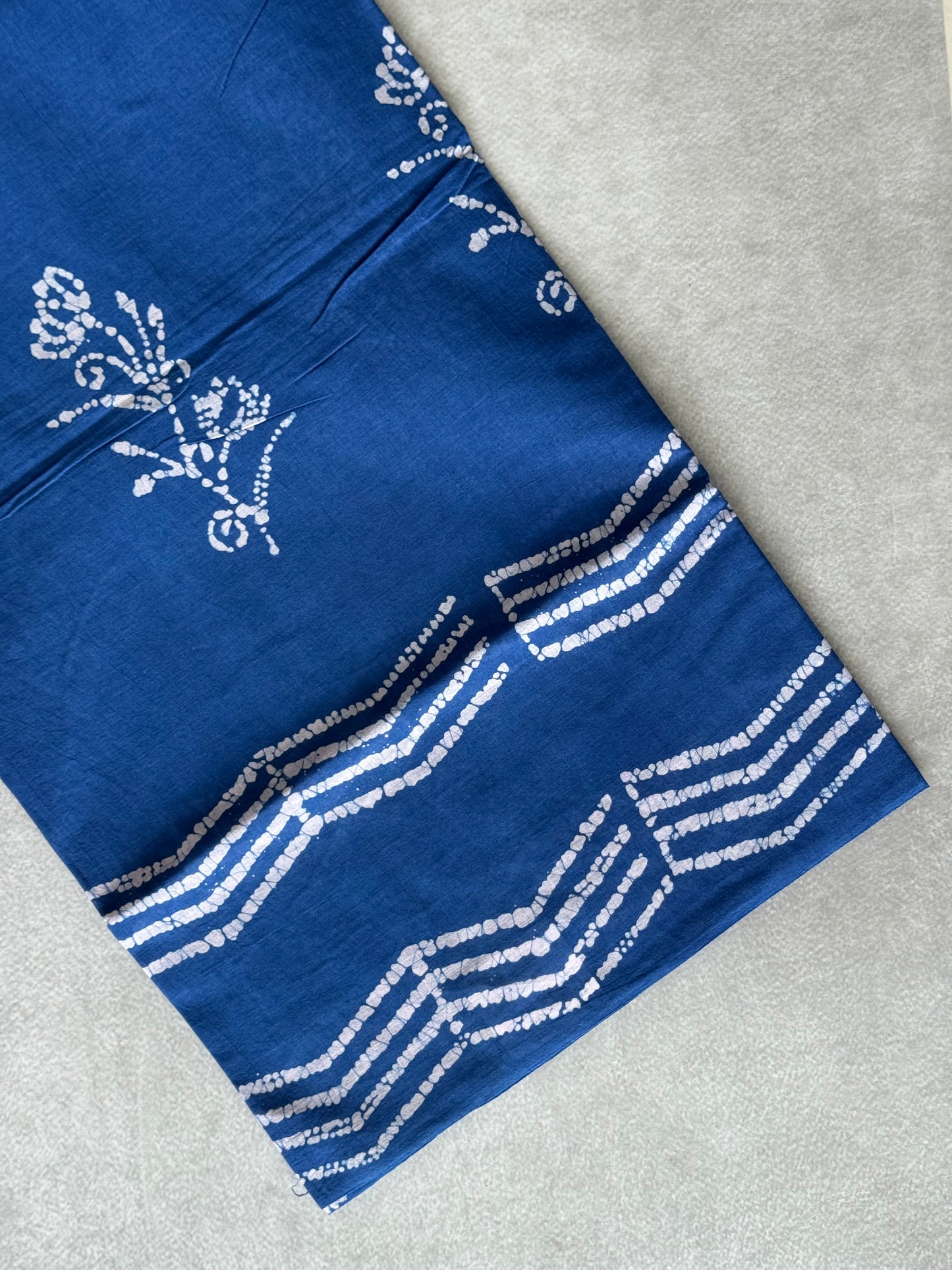 Block Printed Sungudi Saree