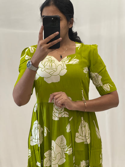 Two Tier Rayon Maxi