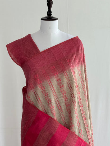 Cotton Embroidered Saree