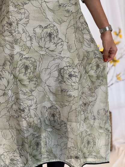 A Line Kota Kurti With Lining