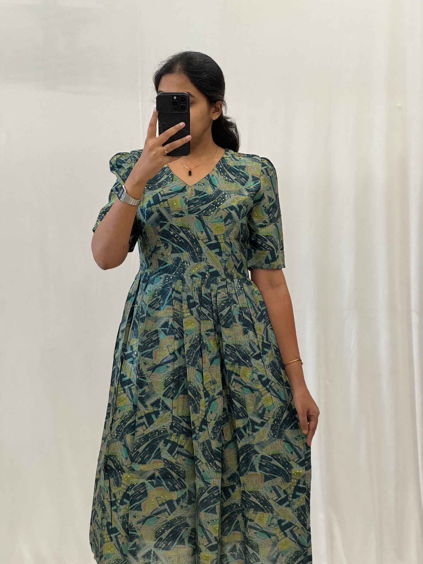 Modal Chanderi Umbrella Kurti