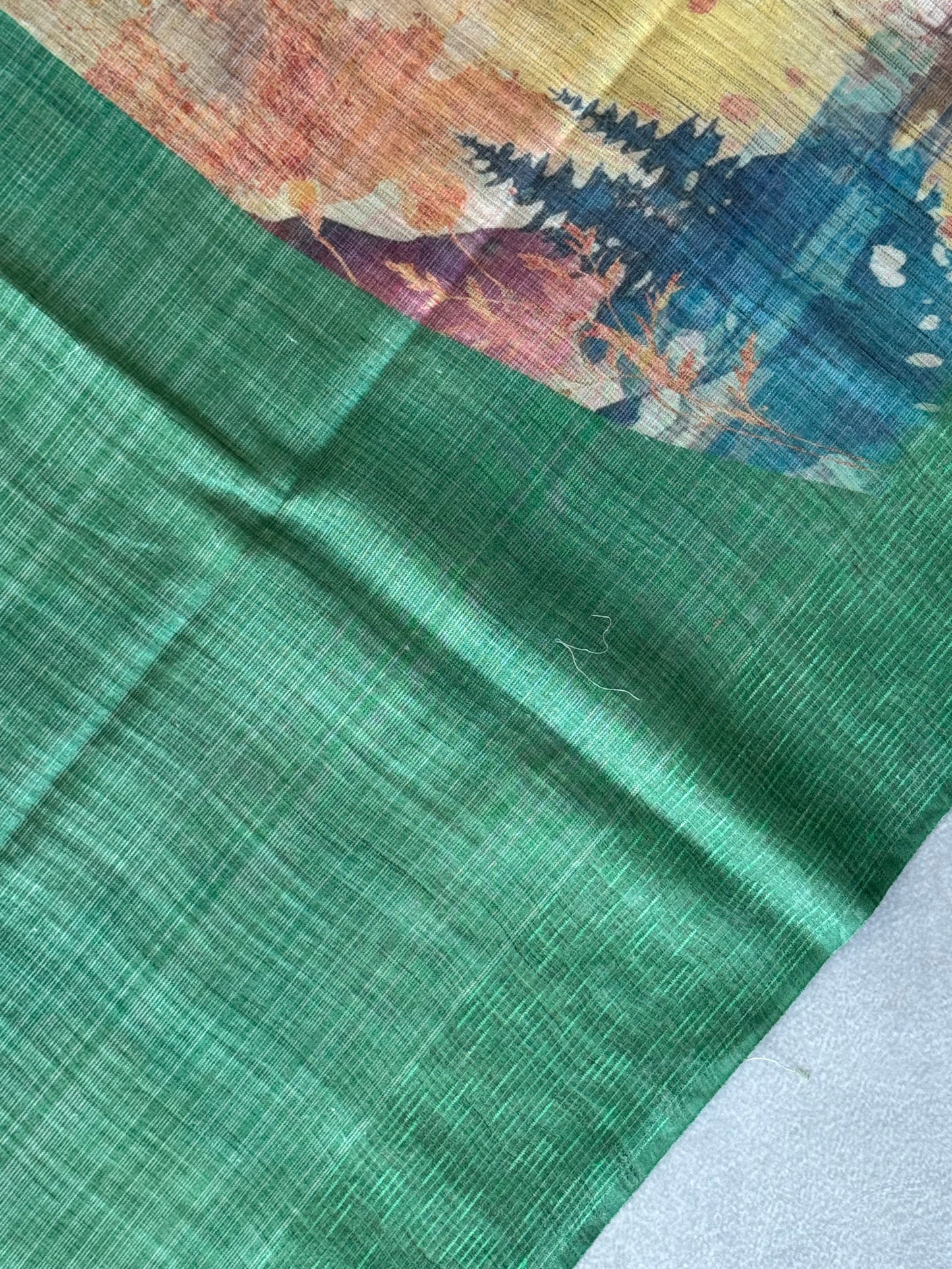 Castle Printed Cotton Tissue Saree