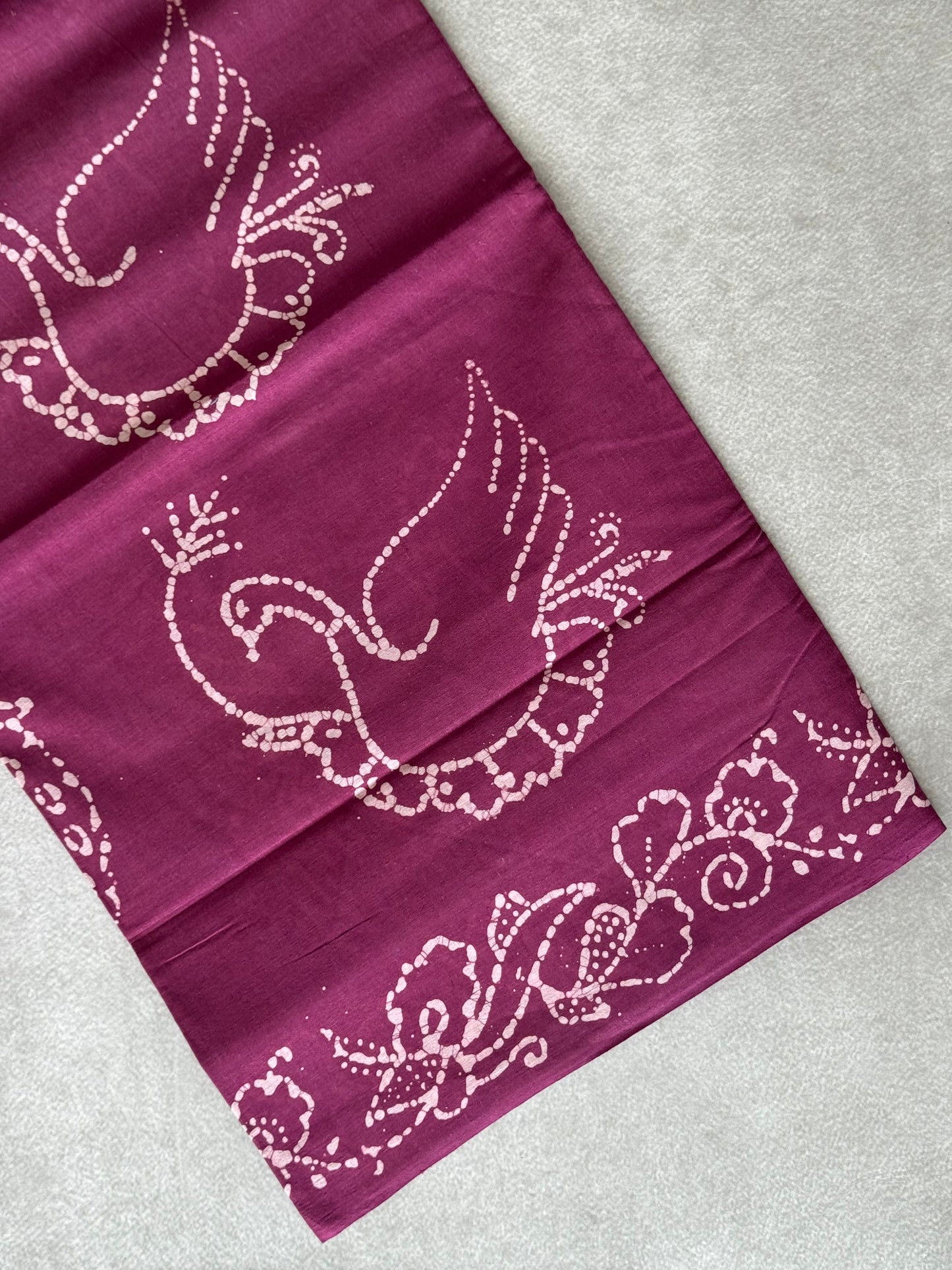 Block Printed Sungudi Saree