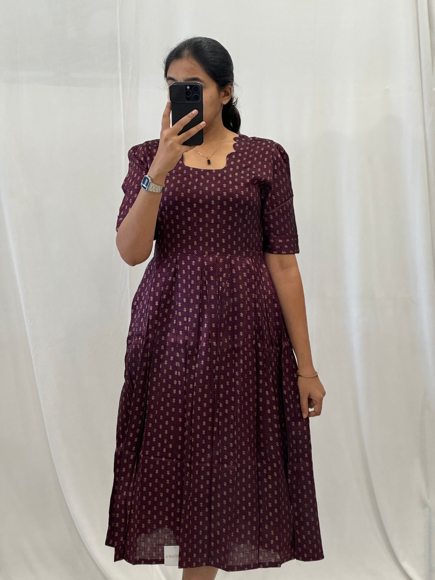 Rayon Maxi with Foil Buttas
