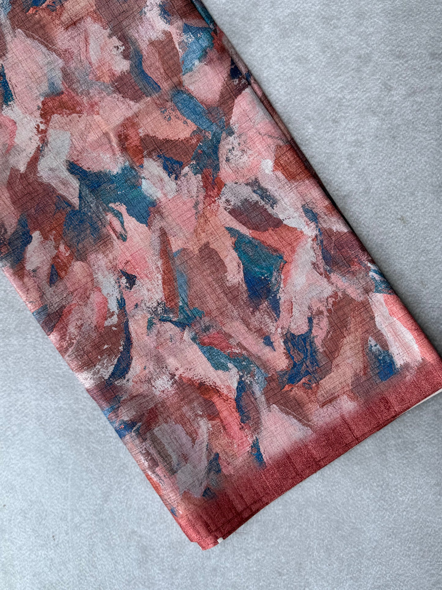Digital Printed Semi Tusser Saree