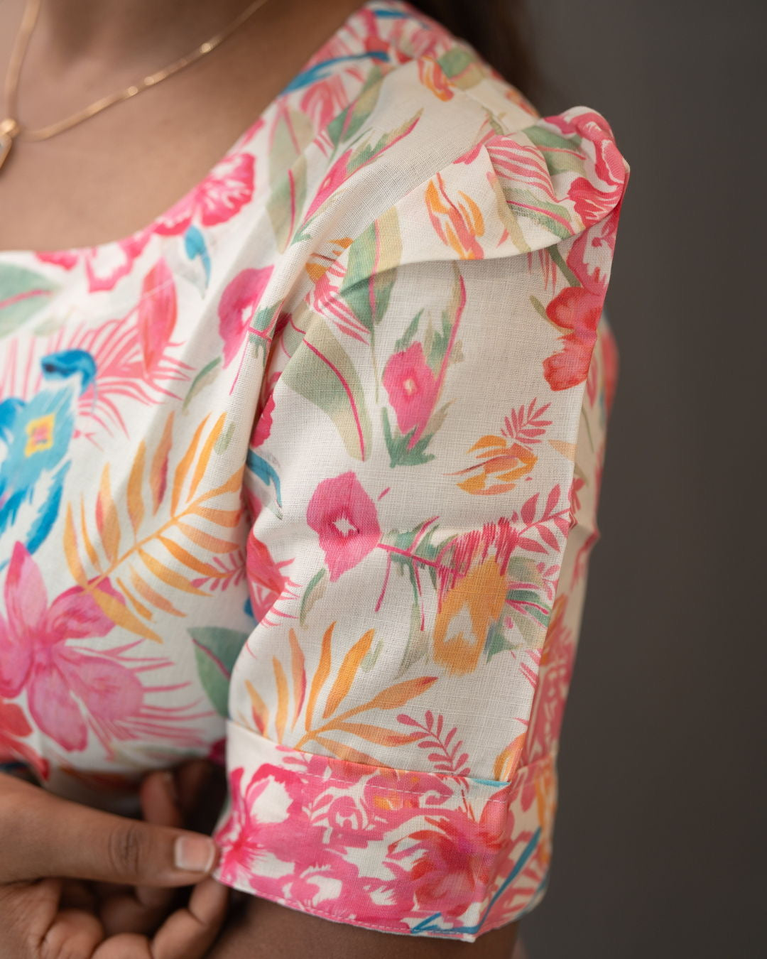 Floral Printed Rayon Umbrella Kurti
