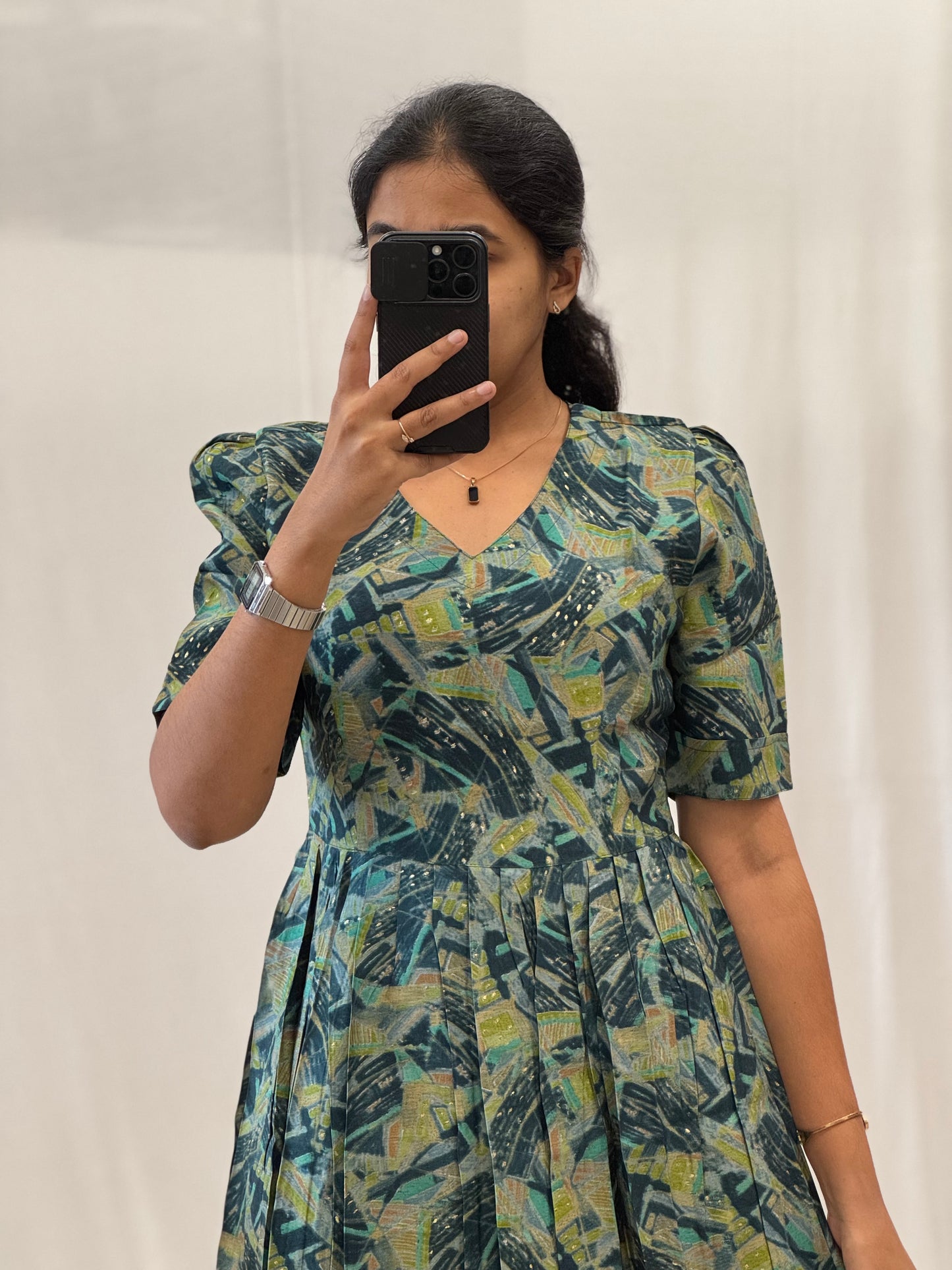 Modal Chanderi Umbrella Kurti