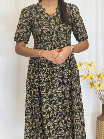Kalamkari Cotton Umbrella Kurti