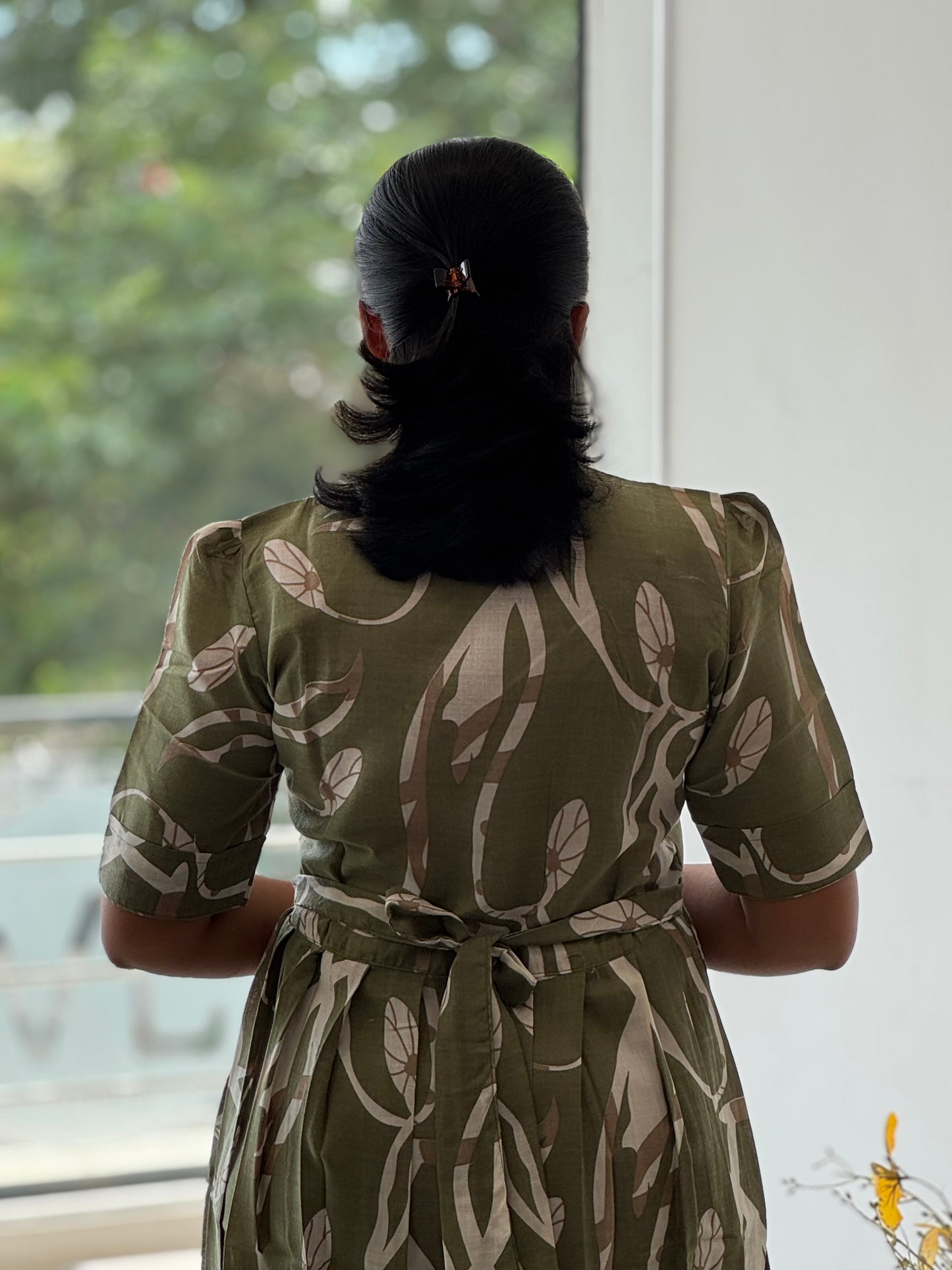 Abstract Printed Cotton Maxi