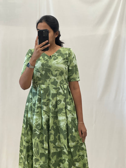 Laurel Green Cotton Maxi