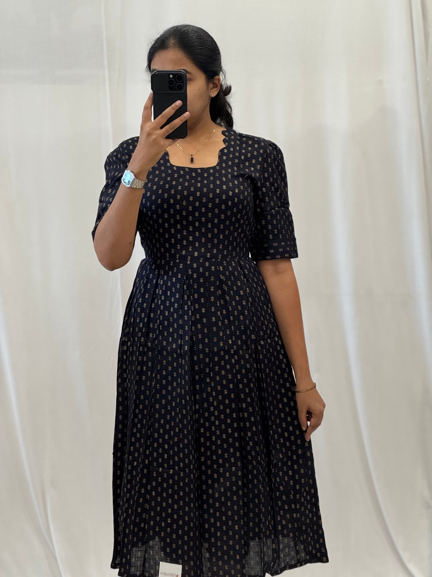 Rayon Maxi with Foil Buttas
