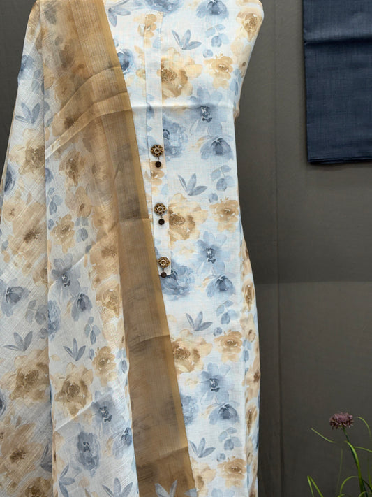 Lilen Digital Printed Unstitched Suit