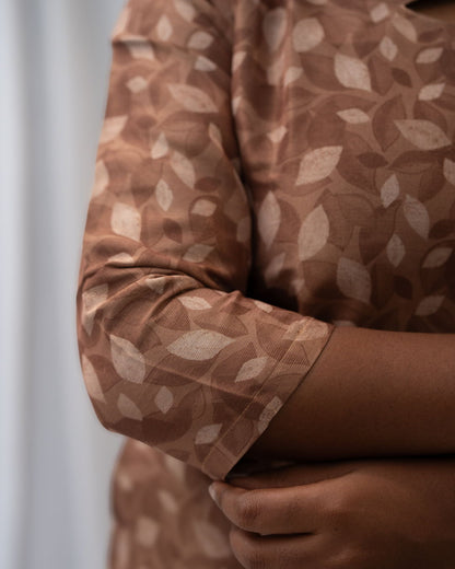 Tissue Straight Kurti With Lining