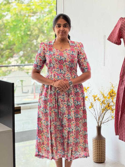 Cashmere Pink Cotton Hakoba Maxi