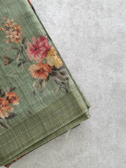 Lilen Cotton Saree