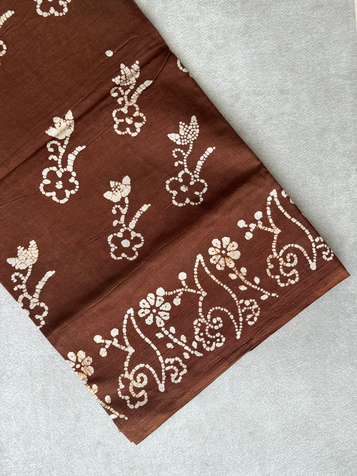 Block Printed Sungudi Saree