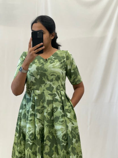 Laurel Green Cotton Maxi