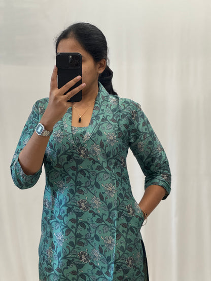 Tusser Straight Kurti