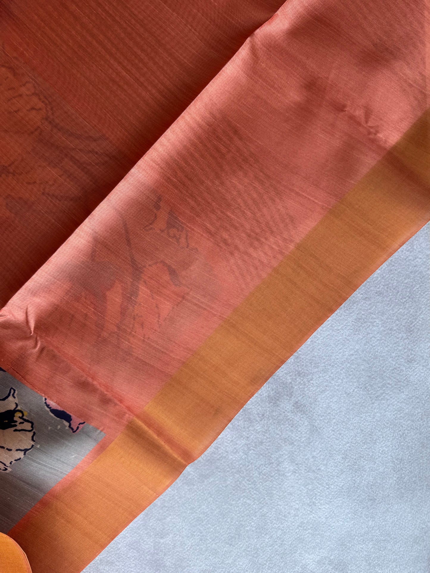 Digital Printed Semi Tusser Saree
