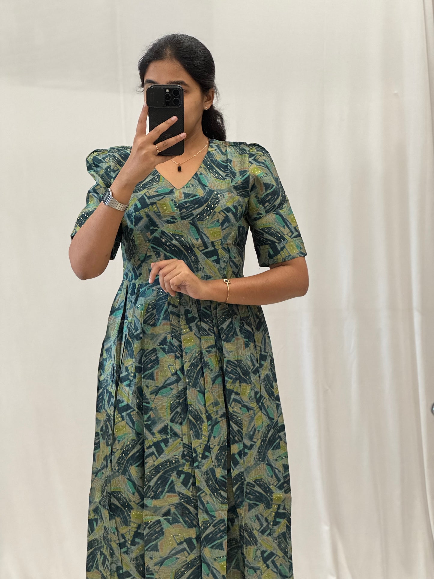 Modal Chanderi Umbrella Kurti