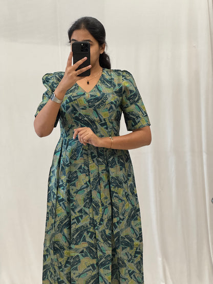 Modal Chanderi Umbrella Kurti