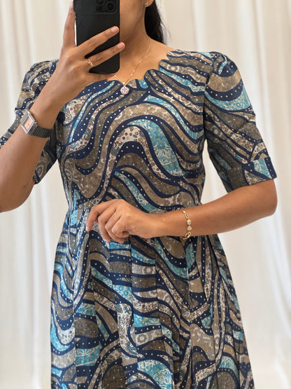 Modal Chanderi Umbrella Kurti