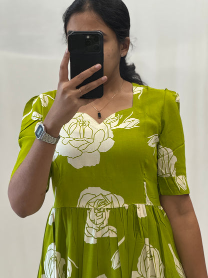 Two Tier Rayon Maxi