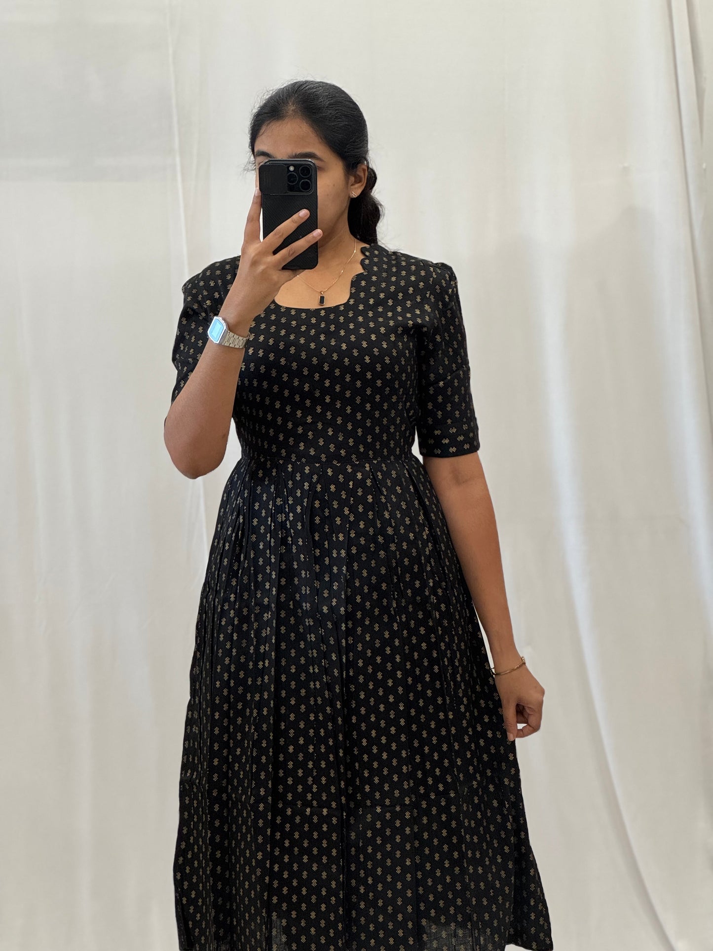 Rayon Maxi with Foil Buttas