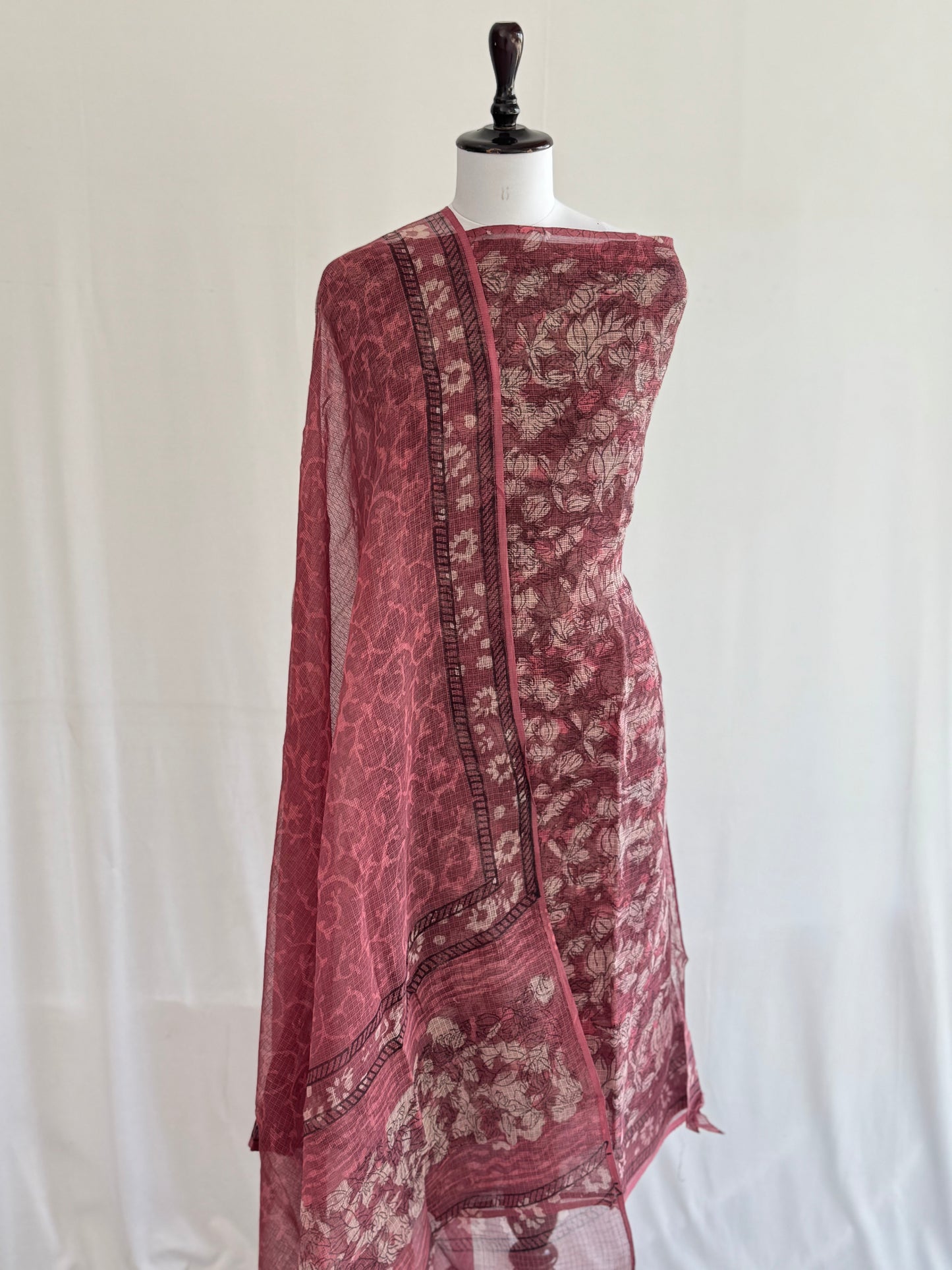 Ajrak Kota Doria Suit Set