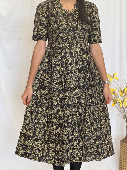 Kalamkari Cotton Umbrella Kurti