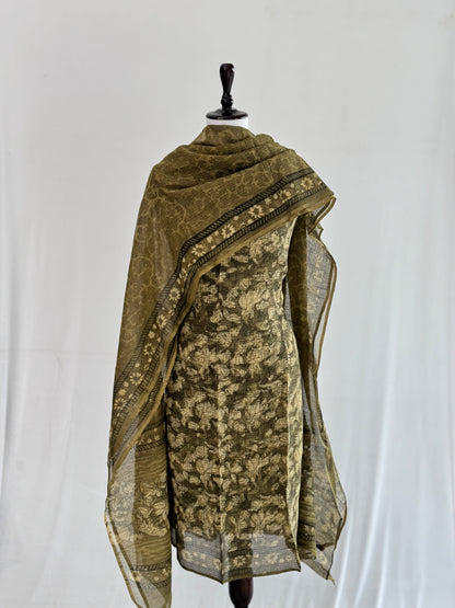 Ajrak Kota Doria Suit Set