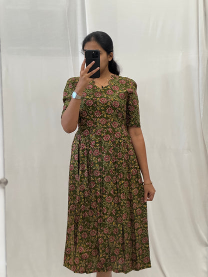 Kalamkari Cotton Maxi