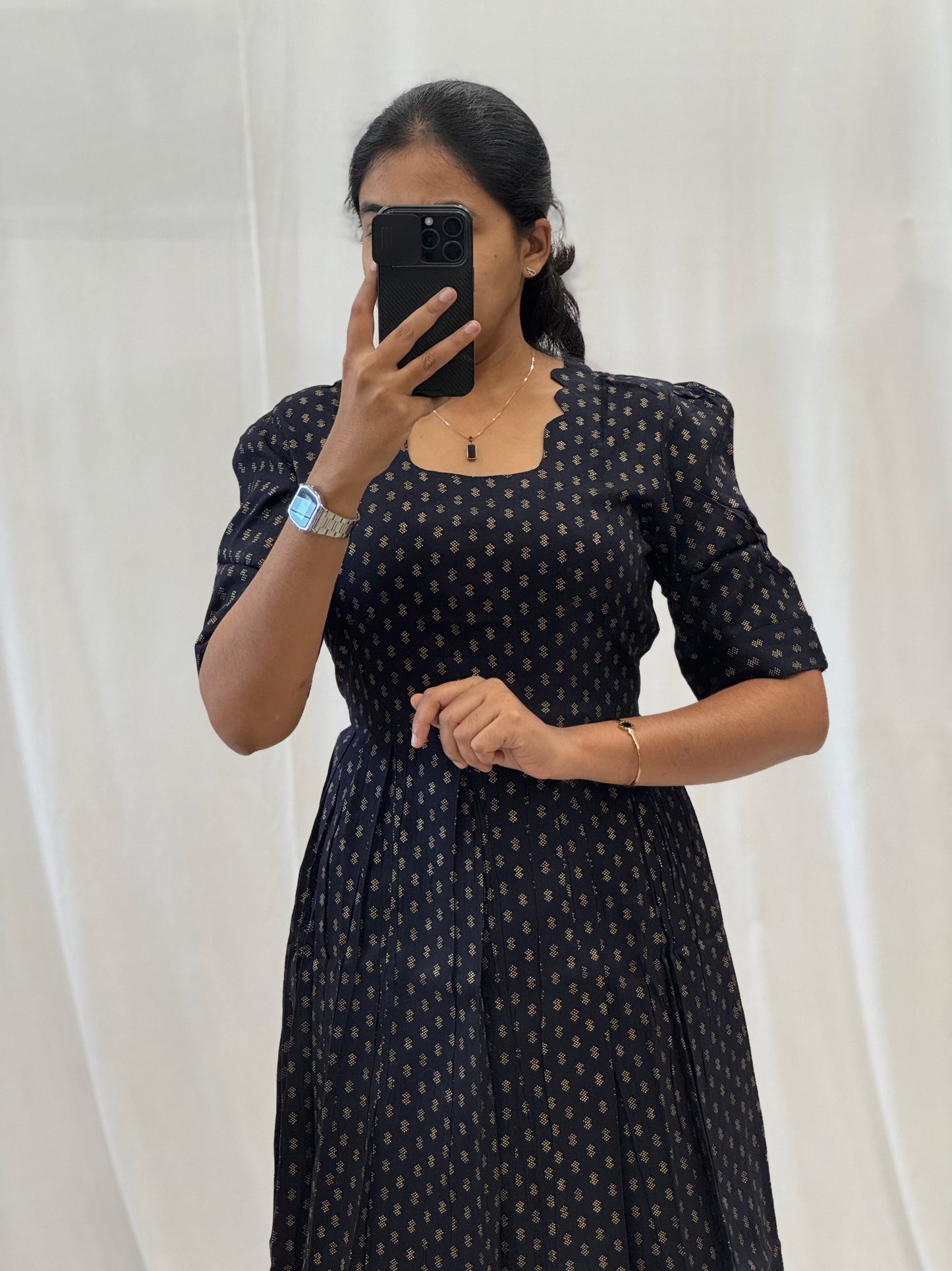 Rayon Maxi with Foil Buttas