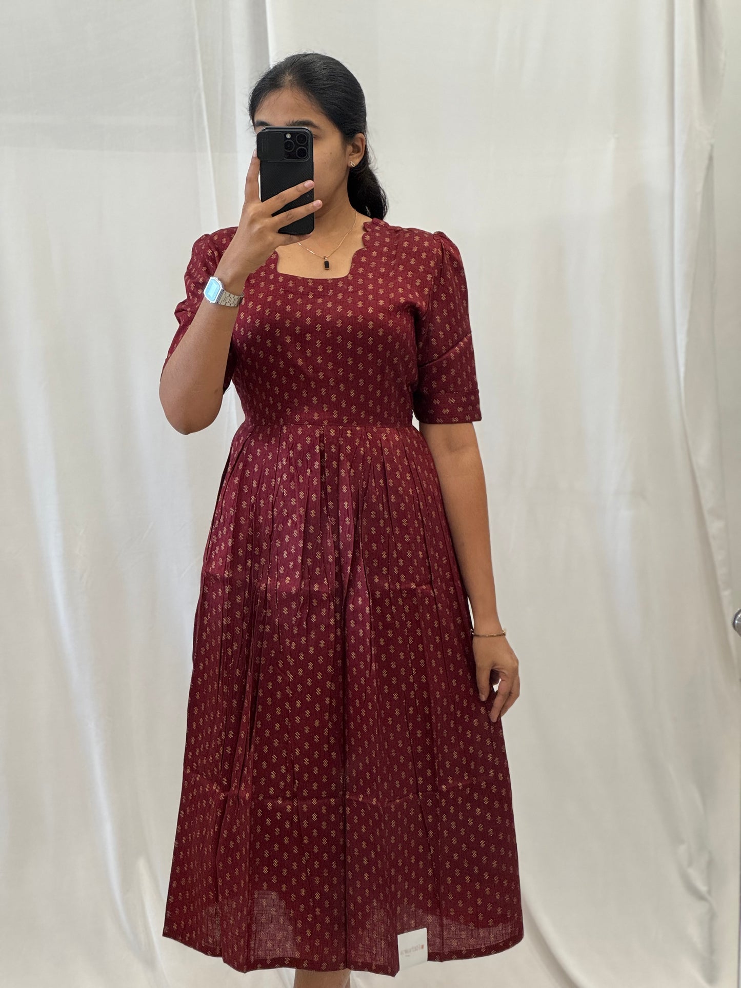 Rayon Maxi with Foil Buttas
