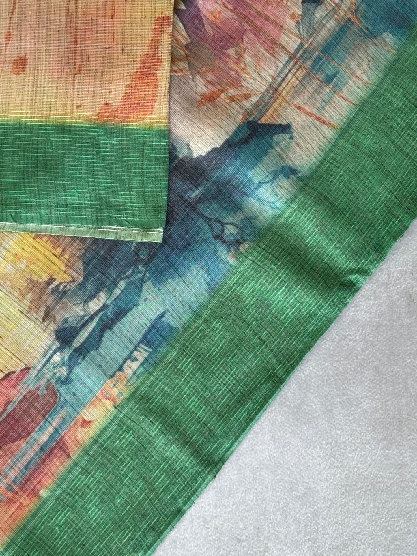 Castle Printed Cotton Tissue Saree