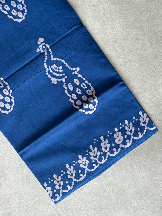 Block Printed Sungudi Saree