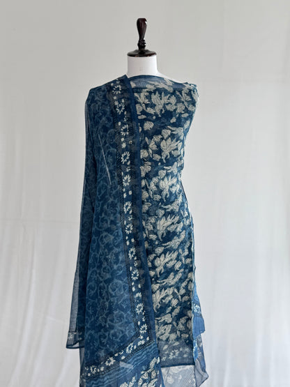 Ajrak Kota Doria Suit Set