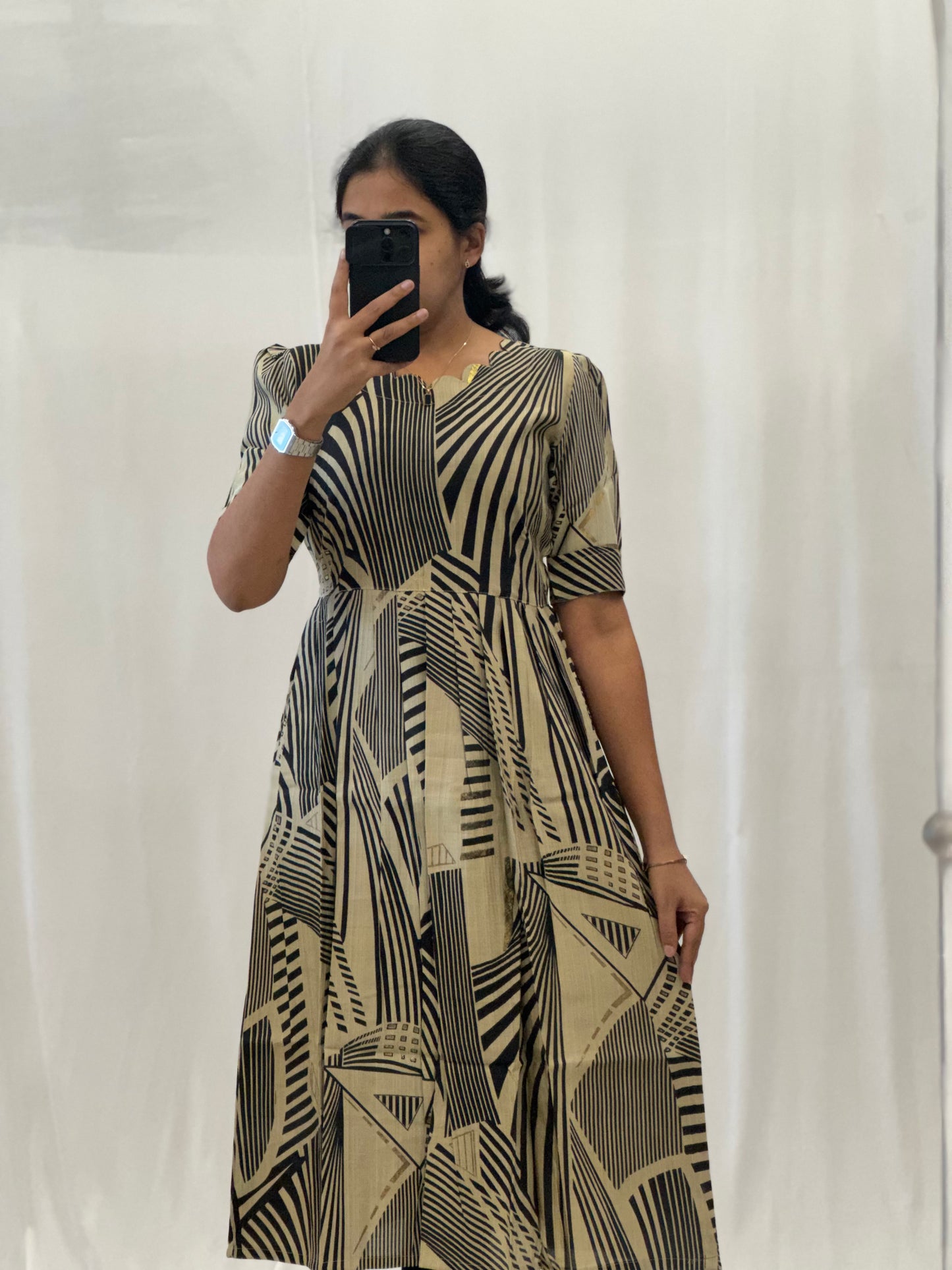 Spun Rayon Cotton Maxi