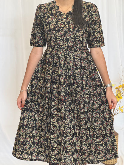 Kalamkari Cotton Umbrella Kurti