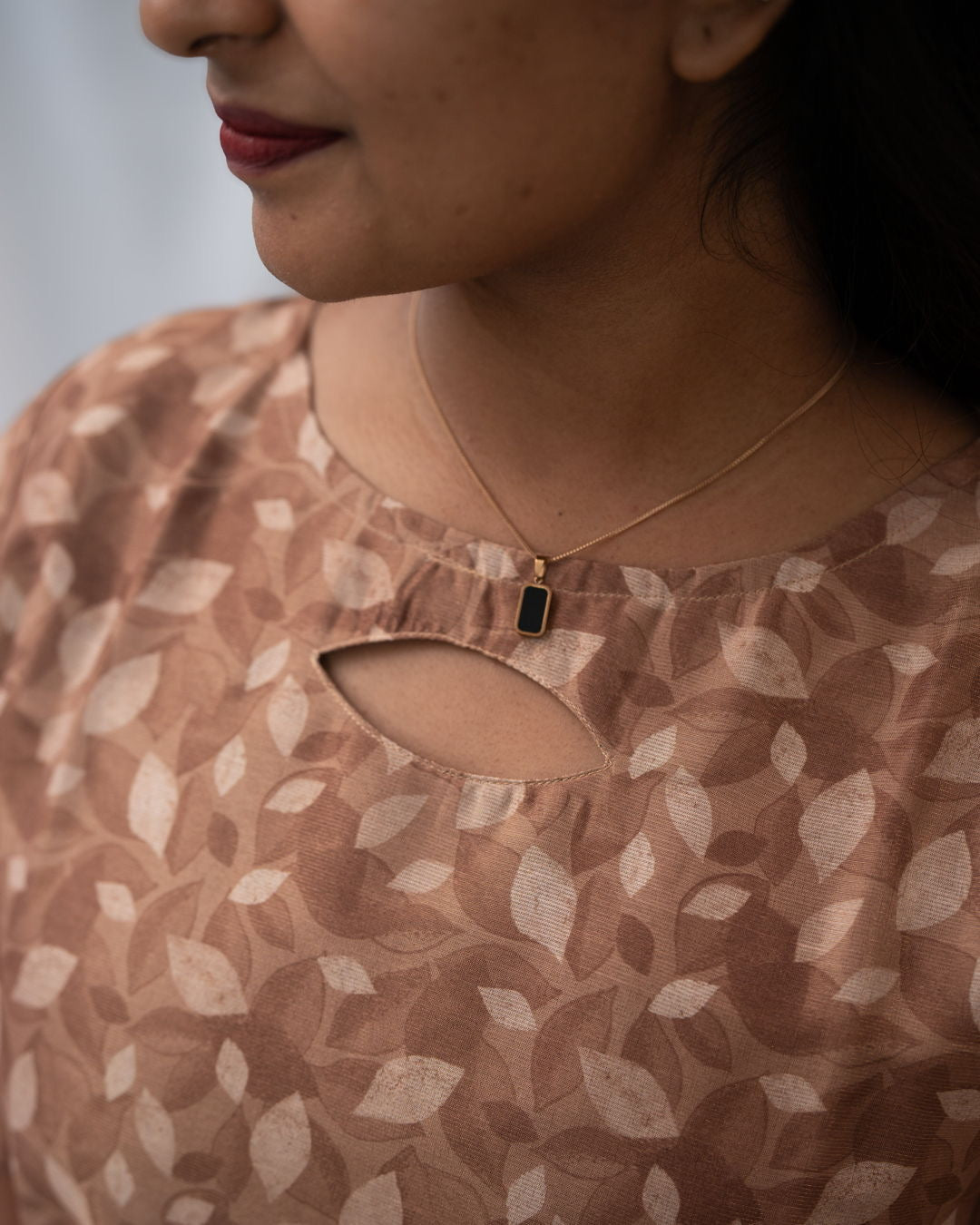 Tissue Straight Kurti With Lining