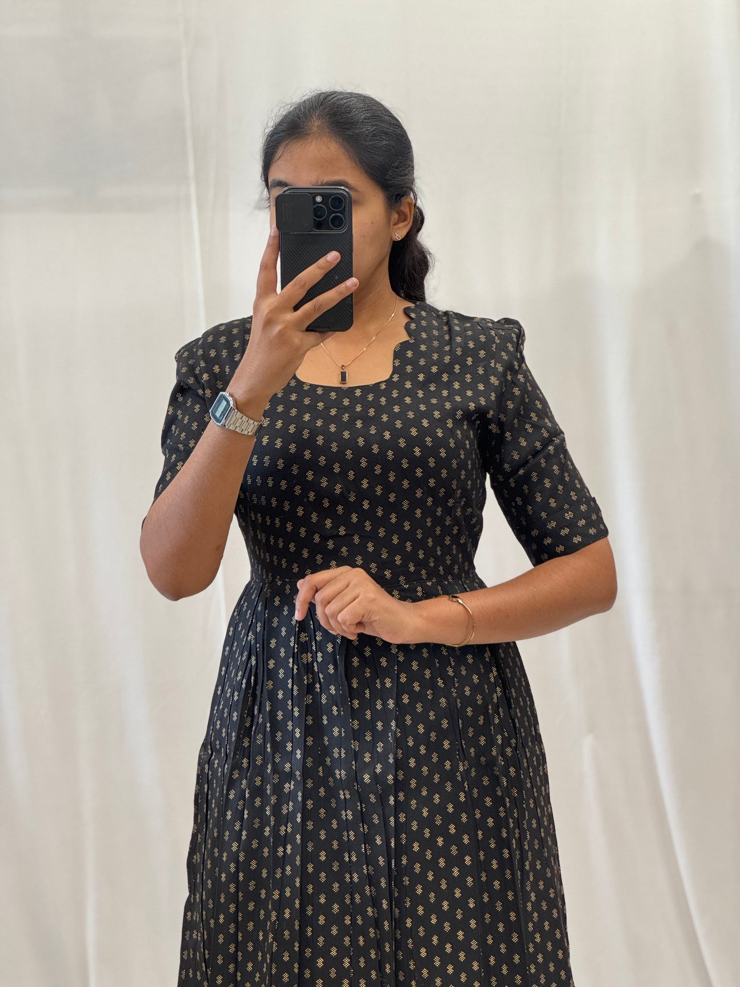 Rayon Maxi with Foil Buttas