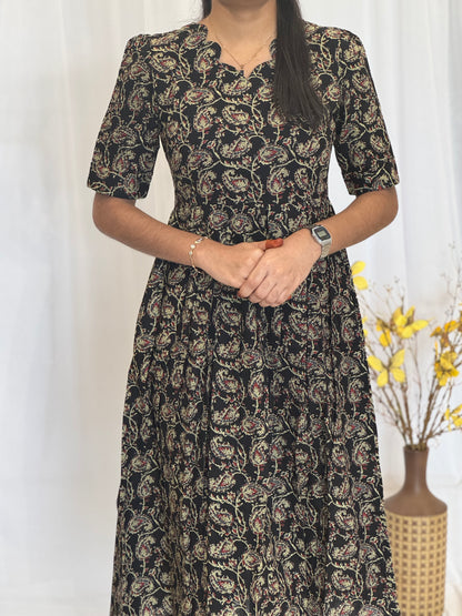 Kalamkari Cotton Umbrella Kurti