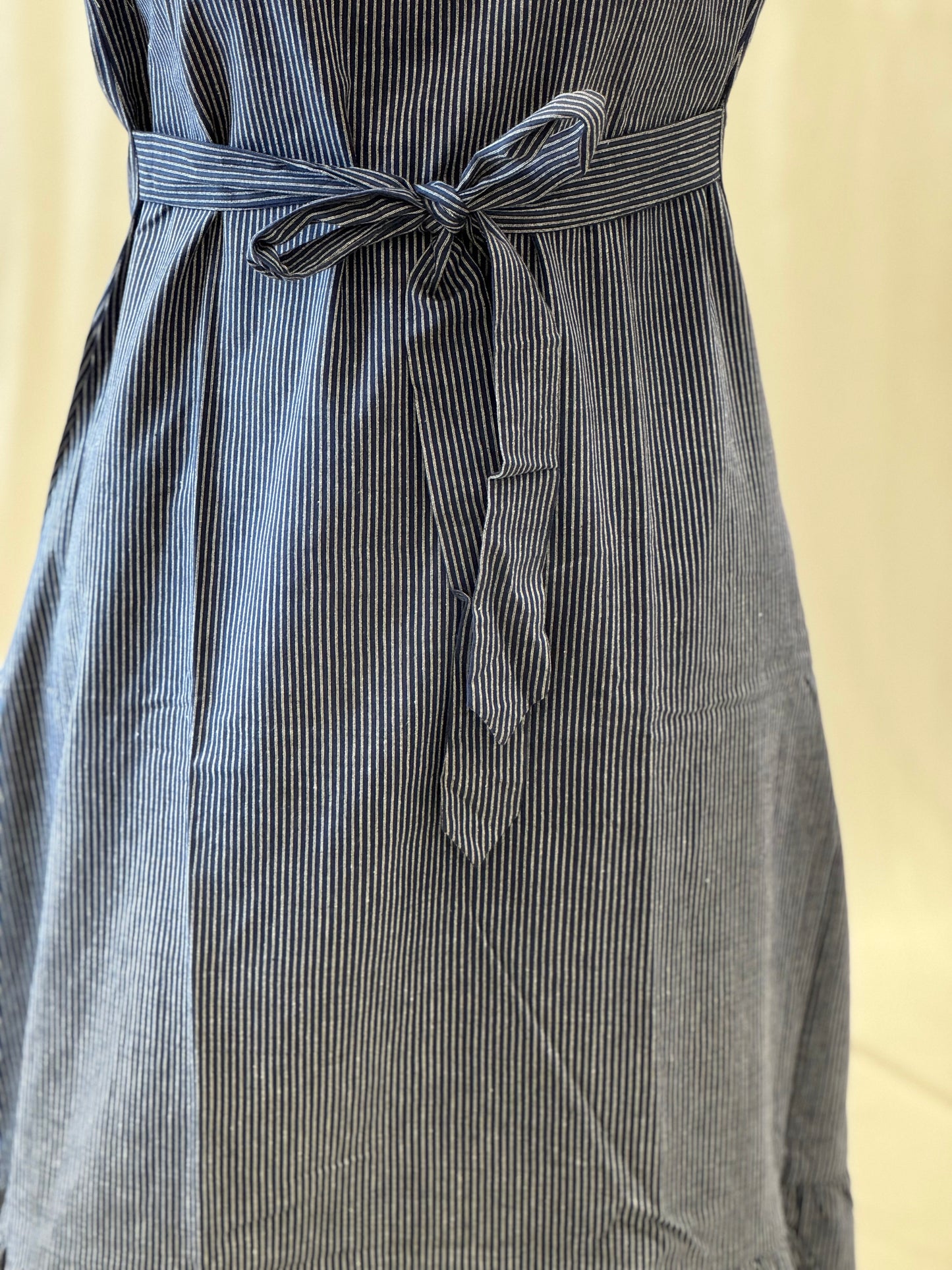 Cotton A Line Dress with Ruffles