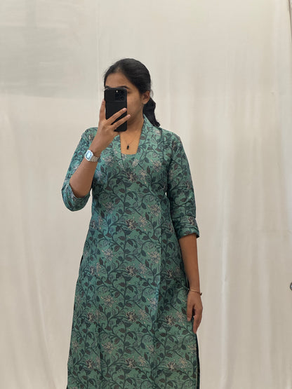 Tusser Straight Kurti