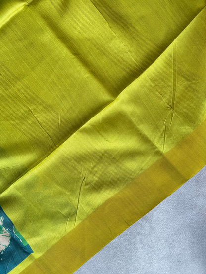 Digital Printed Semi Tusser Saree