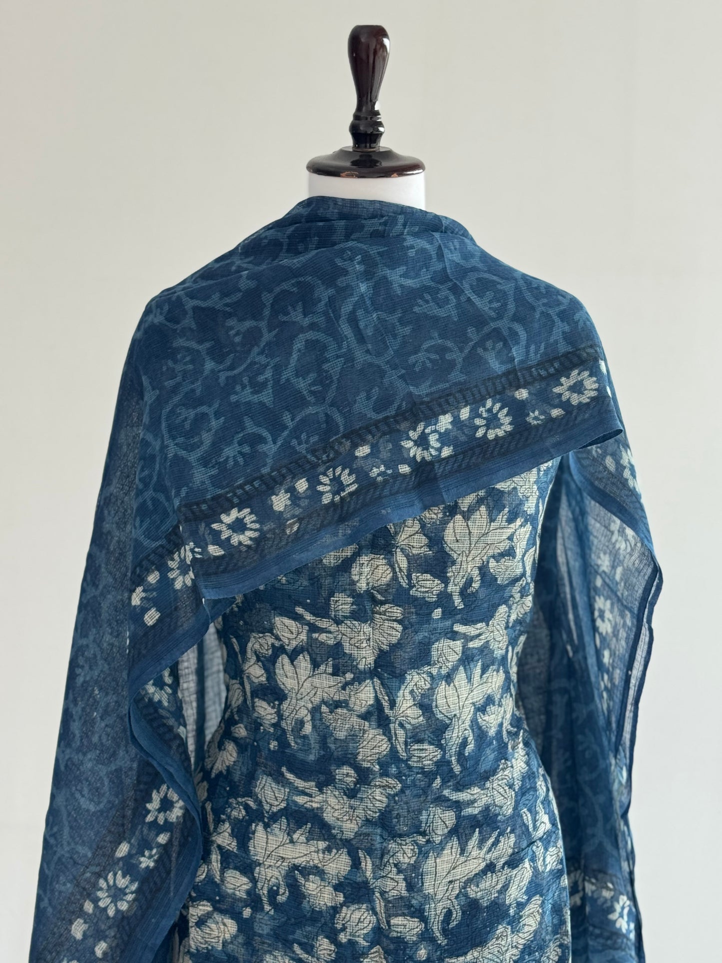 Ajrak Kota Doria Suit Set