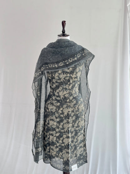 Ajrak Kota Doria Suit Set